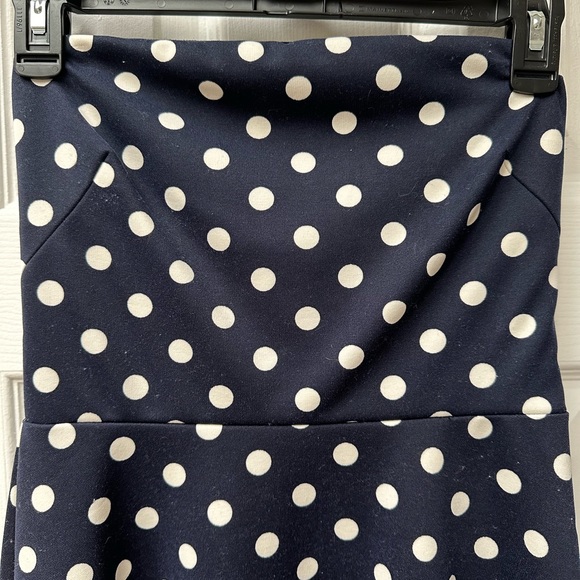 The Limited Navy and White Polka Dot Dress - Picture 5 of 6